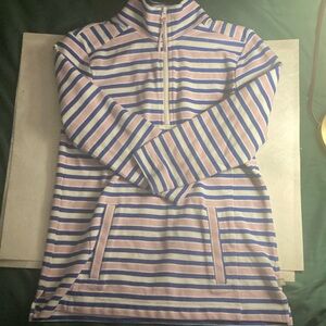 Striped Pullover with Blue and Pink